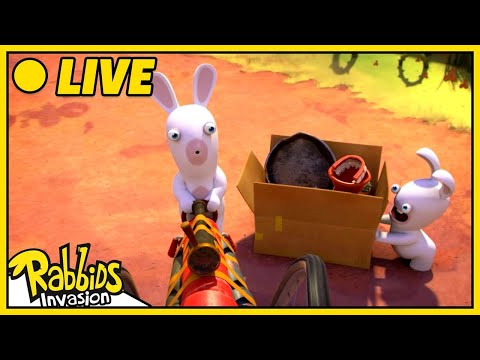 [LIVE 🔴] The Rabbids have a plan !|  Rabbids Invasion | Cartoon for Kids
