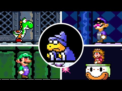 Super Mario World:Friends and Rivalry - All Bosses & Ending (No Damage)