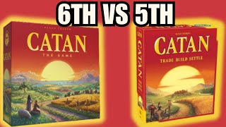 Catan Board Game  6th Edition (Latest) vs 5th Edition Comparison