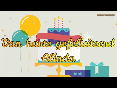 Gefeliciteerd ALINDA 🎈 | FIJNE VERJAARDAG! 🎉 #naamverjaardag
