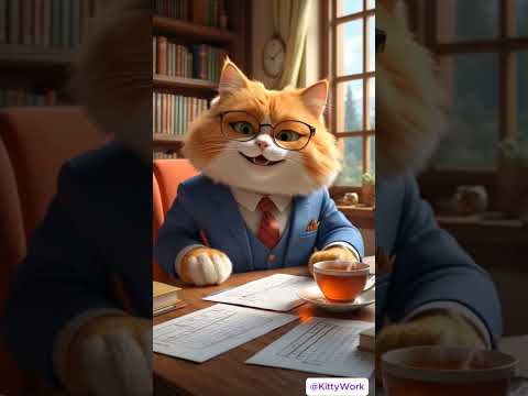 Meet the purr-fect teacher! 🐱 A cat who inspires with every lesson! #TeacherCat