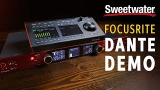 Focusrite RedNet Thunderbolt 3 / Dante Interface and Controller Demo