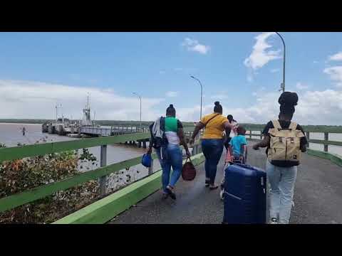 Surinam. Guyana. From Georgetown to Paramaribo by bus and ferry