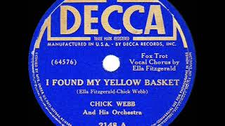 1938 Chick Webb - I Found My Yellow Basket (Ella Fitzgerald &amp; band, vocal)