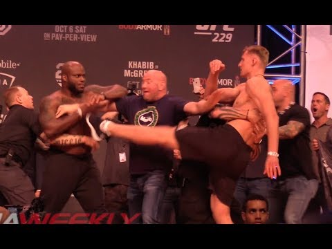 UFC 229 Ceremonial Weigh-In: Derrick Lewis & Alexander Volkov Come to Near Blows