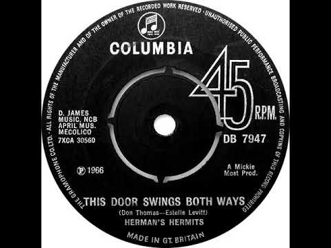 UK New Entry 1966 (194) Herman's Hermits - This Door Swings Both Ways