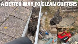 The Easy Way To Clean Gutters - With A Leaf Blower