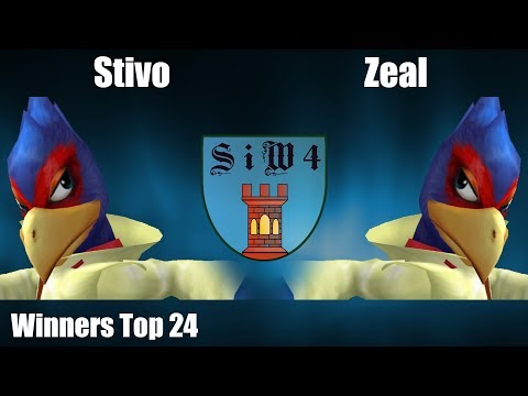 SiW4 - Stivo (Falco) Vs. Zeal (Falco) - Winners Top 24 - Melee Singles