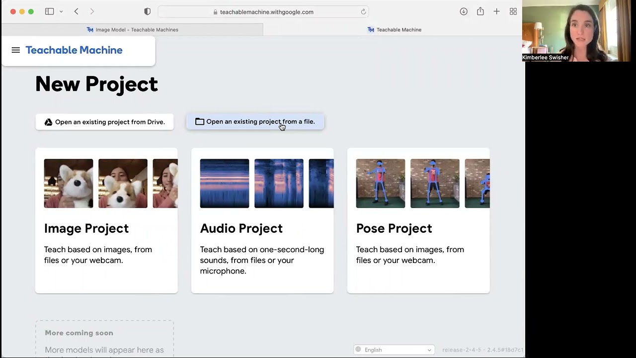 Teachable Machine - Saving and sharing your model