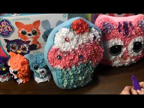 Cartoon Plush Craft Pillow DIY Kits Art Crafts for Birthday Kids Project