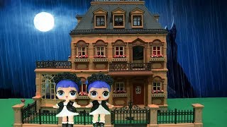 Mystery Girl ! Toys and Dolls Fun Playing with LOL Surprise Babies and Playmobil Abandoned Mansion