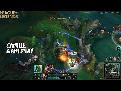 CAMILLE GAMEPLAY AS TOP LANER SEASON 13 - LEAGUE OF LEGENDS