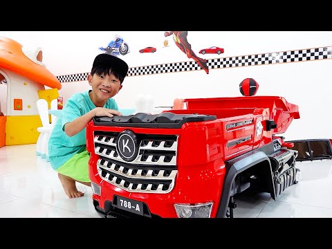 Power Wheels Car Toy Assembly Excavator Truck Toys Activity for Children