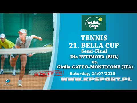Dia EVTIMOVA (BUL) vs. Giulia GATTO-MONTICONE [6] (ITA) / Bella Cup 2015 / Semi-Final Singel