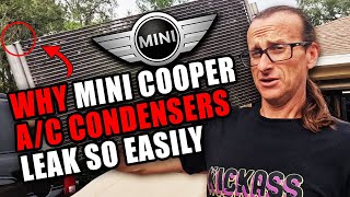 Mini Cooper A/C Repair + Replacing A/C Condenser #repair #diagnosis #technician #bmw #minicooper