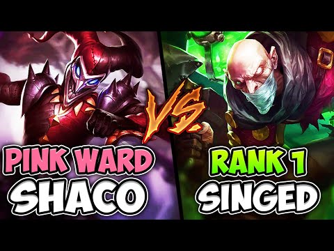 RANK 1 SINGED MEETS PINK WARD SHACO IN THIS 40 MINUTE SLUGFEST! - League of Legends