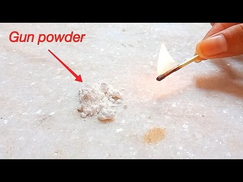 homemade gun powder from sugar 😨😨😨, making and testing