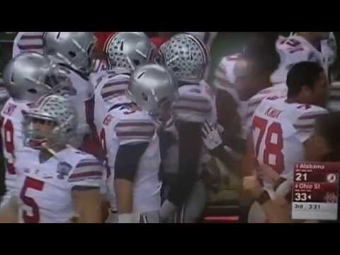2015 Sugar Bowl - Ohio State 42 Alabama 35 - Steve Miller 42 Yard Int. Return for TD