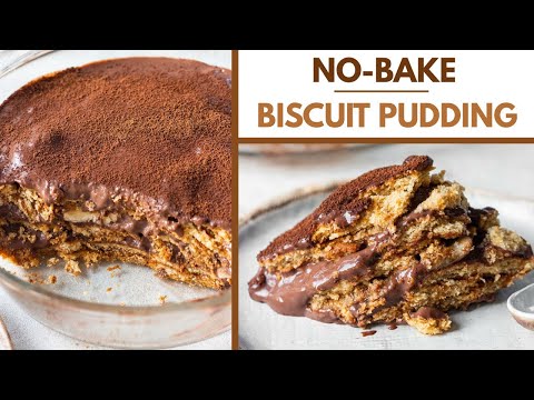 Chocolate Banana Biscuit Pudding (No-Bake)