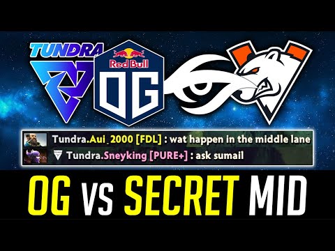EU ALL-STAR PUBS - OG vs SECRET Mid - 10,000 AVG MMR DOTA 2