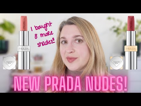 PRADA BEAUTY | 8 New Nude Lipsticks in Soft Matte & Hyper Matte Formulas + the Rest of My Collection