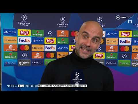 Stunned Pep Guardiola reacts to late Real Madrid comeback against Man City