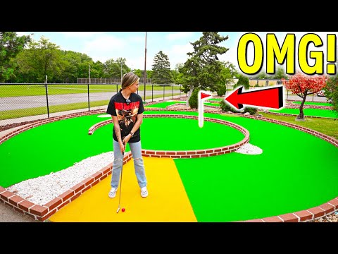 Insane ONE OF A KIND Mini Golf Course!