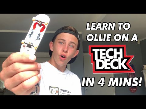 HOW TO OLLIE ON A TECH DECK | EASIEST WAY 2.0