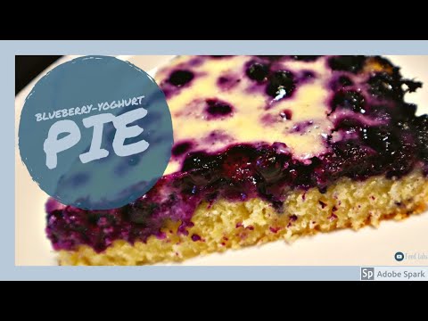 Easy Blueberry-yoghurt Pie Recipe | How To Make Basic Blueberry Pie | Fast Blueberry Pie
