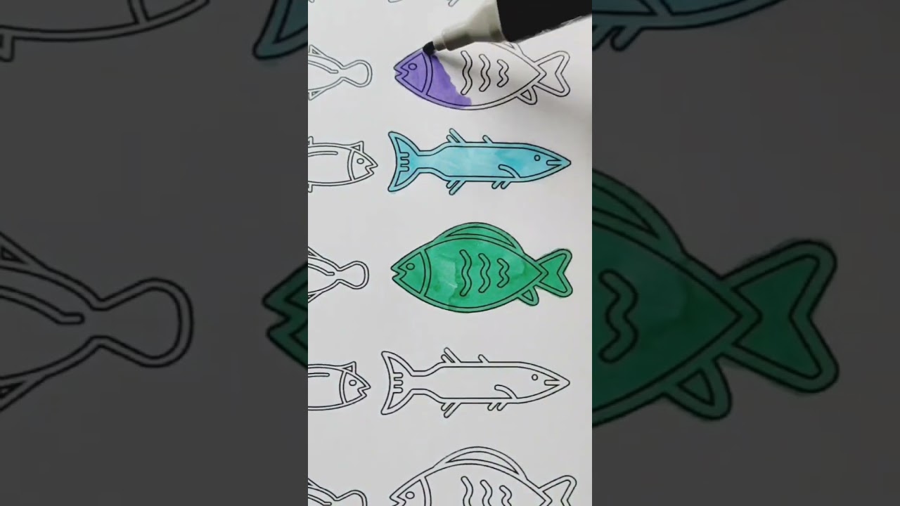 fish coloring pages #fish #sea #babyshark