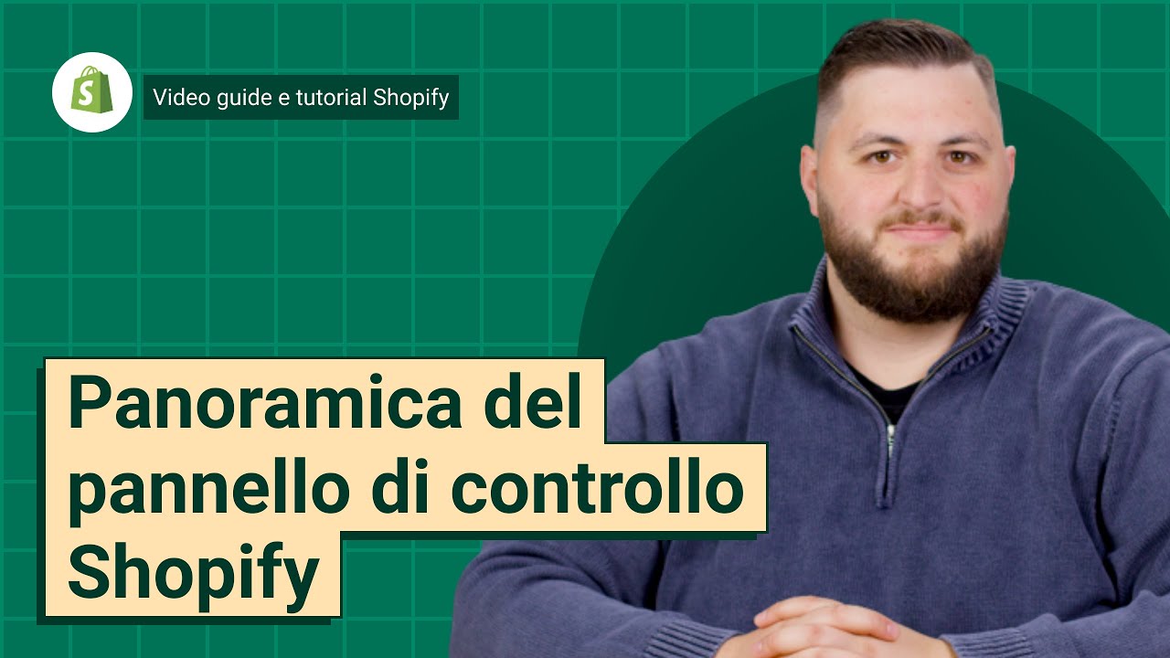 Panoramica del pannello di controllo Shopify