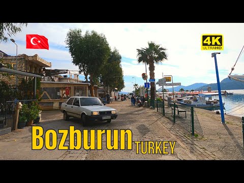 Dirigindo pelo sudoeste da Turquia: Selimiye para Bozburun, distrito de Marmaris [4K UHD 60]