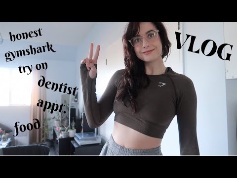 a day off work [vlog]- chats, gymshark try on, dentist :'(