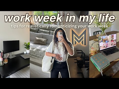 a week of realistically romanticizing my life as a 9-5 corporate girl & content creator 🎧🏙️🎥