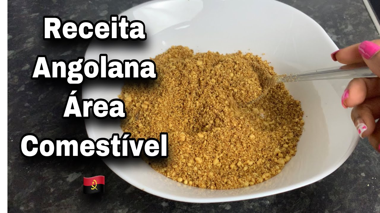 Receita deliciosa e rápido de fazer área comestível típica Angolana 🇦🇴🇦🇴