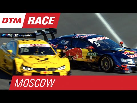 Timo Glock and Mattias Ekström Involved in Spectacular Crash! - DTM Moscow 2015