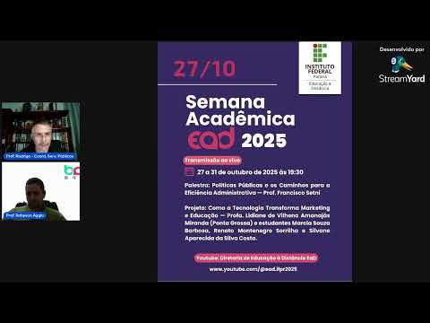 27/10/2025 - Semana Acadêmica EaD IFPR
