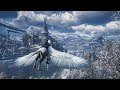 Hogwarts Legacy Beautiful Winter Free Roam Broom and Hippogriff Flying Exploration [2K 60FPS PC]