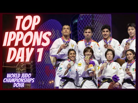 World Judo Championships  Doha - DAY 1 - TOP IPPONS & Highlights - 柔道 2023
