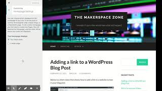 How to make your WordPress home page a static page and not your most current blog posts