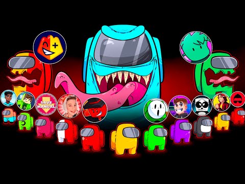 15 Youtubers na MAIOR Partida de Among Us