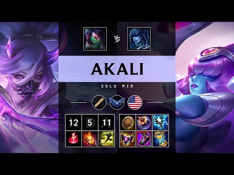 Akali Mid vs Lissandra - NA Diamond Patch 25.18