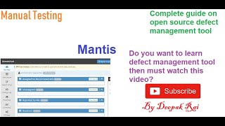 Mantis Defect Tracking tool | Mantis Bug Tracking Tool | Software Testing | Defect Reporting
