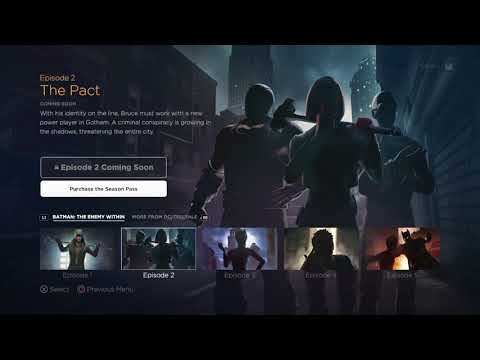 Batman: The Enemy Within main menu