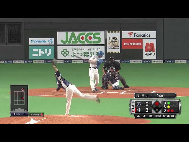 【6回裏】頼れるリーバー!! ライオンズ・宮川哲 ランナーを背負うも無失点で切り抜ける!! 2022年5月21日 北海道日本ハムファイターズ 対 埼玉西武ライオンズ