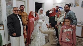 فجأت جوزي يوم عيد جوزنا بالفستان الأبيض????وعملنا فرح من جديد????هيصنا ورقصنا وغنينا شاركونا فرحتنا????