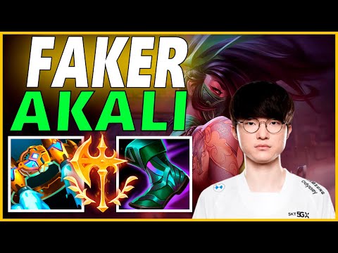 ⚡FAKER AKALI MID GAMEPLAY⚡SEASON 12 LEAGUE OF LEGENDS