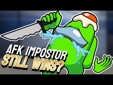 Salty Impostor Pulls off an AFK Win | Among Us