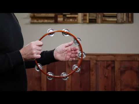 Meinl Percussion TA2A-AB Traditional 10-Inch Wood Tambourine with Double Row Aluminum Jingles image 6