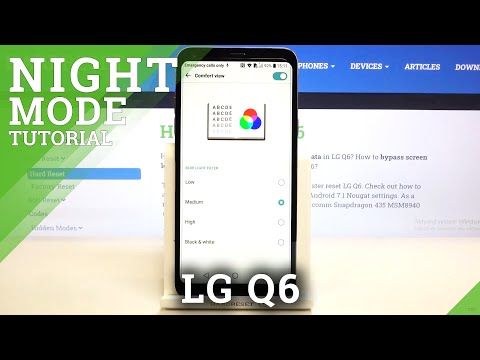 How to Enable Eye Comfort Mode in LG Q6 – Night Light Settings